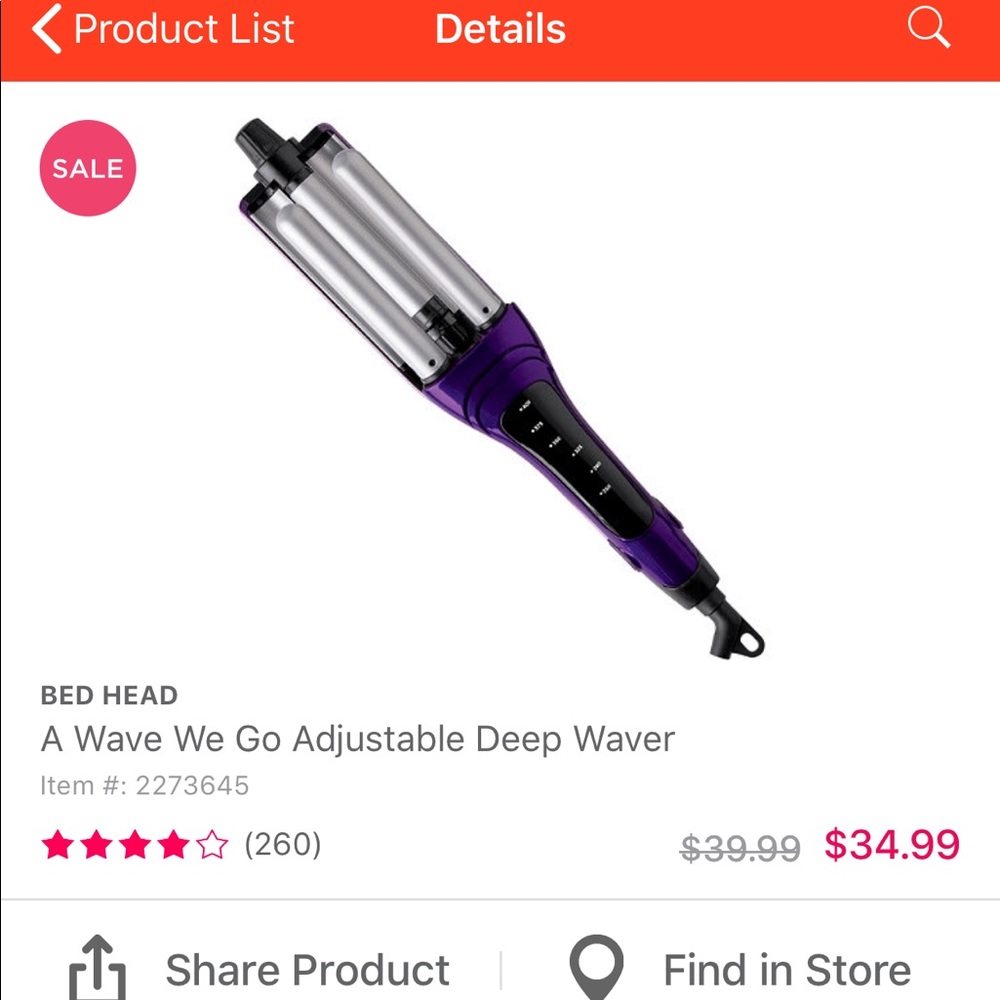 Bed head A Wave we Go deep adjustable waver.